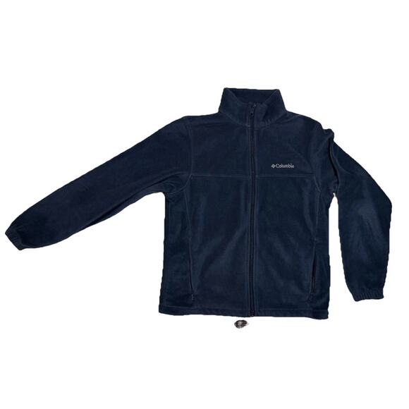 Columbia Other - Columbia Jacket Full-Zip Fleece Navy Blue With Pockets Mens Size Medium